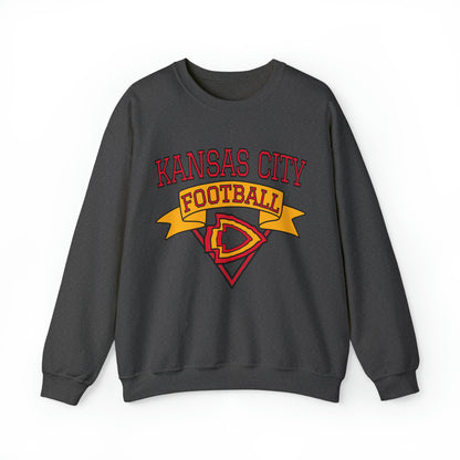 Vintage Kansas City Chiefs Crewneck Sweatshirt - 90's NFL Football Hoodie - Retro Travis Kelce Arrowhead Style - Design 3