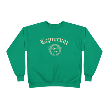 Faded Men's Unisex McGuire's Pub Sweatshirt — Faded Leprecunt Irish Pub St. Patrick's Day Crewneck