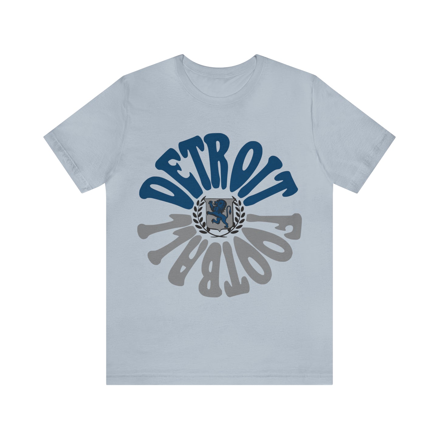Hippy Style Detroit Lions Football Short Sleeve T-Shirt - Men's & Women's Oversized Tee - Design 2