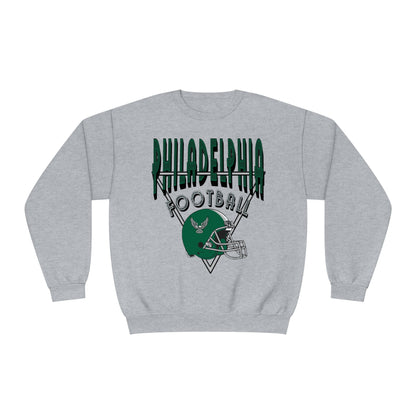 Green Retro Throwback Philadelphia Eagles Crewneck - Retro Unisex Football Sweatshirt - Men's & Women's 90's Oversized Hoodie