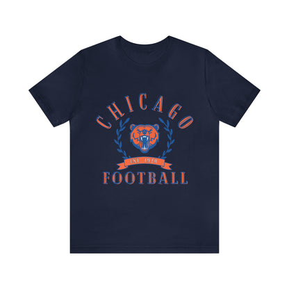 Vintage Chicago Bears Short Sleeve T-Shirt - Throwback NFL Football Men's & Women's Oversized Tee - Design 3