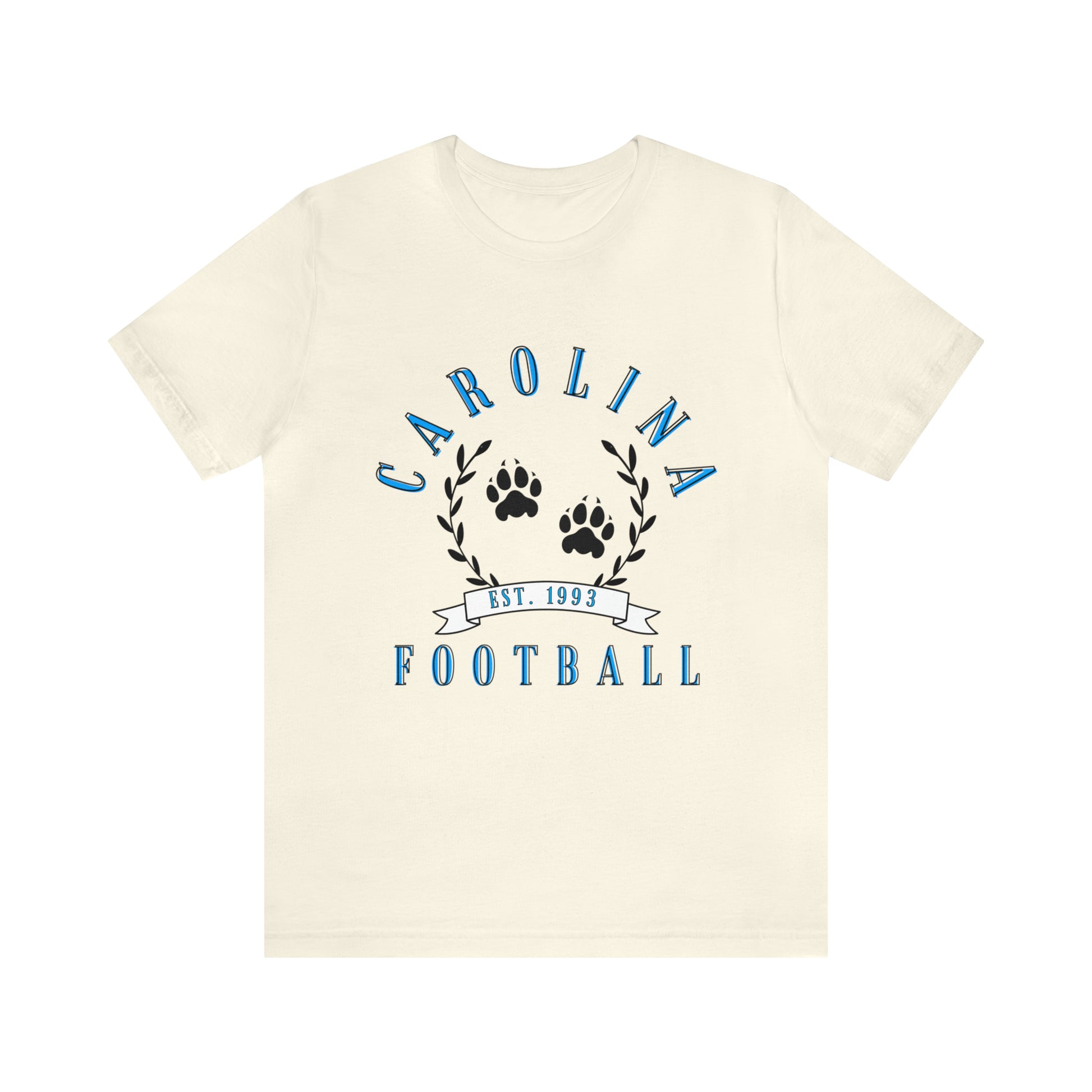 Vintage Carolina Panthers Short Sleeve T-Shirt - Retro NFL Apparel - Vintage Men's and Women's - Design 3