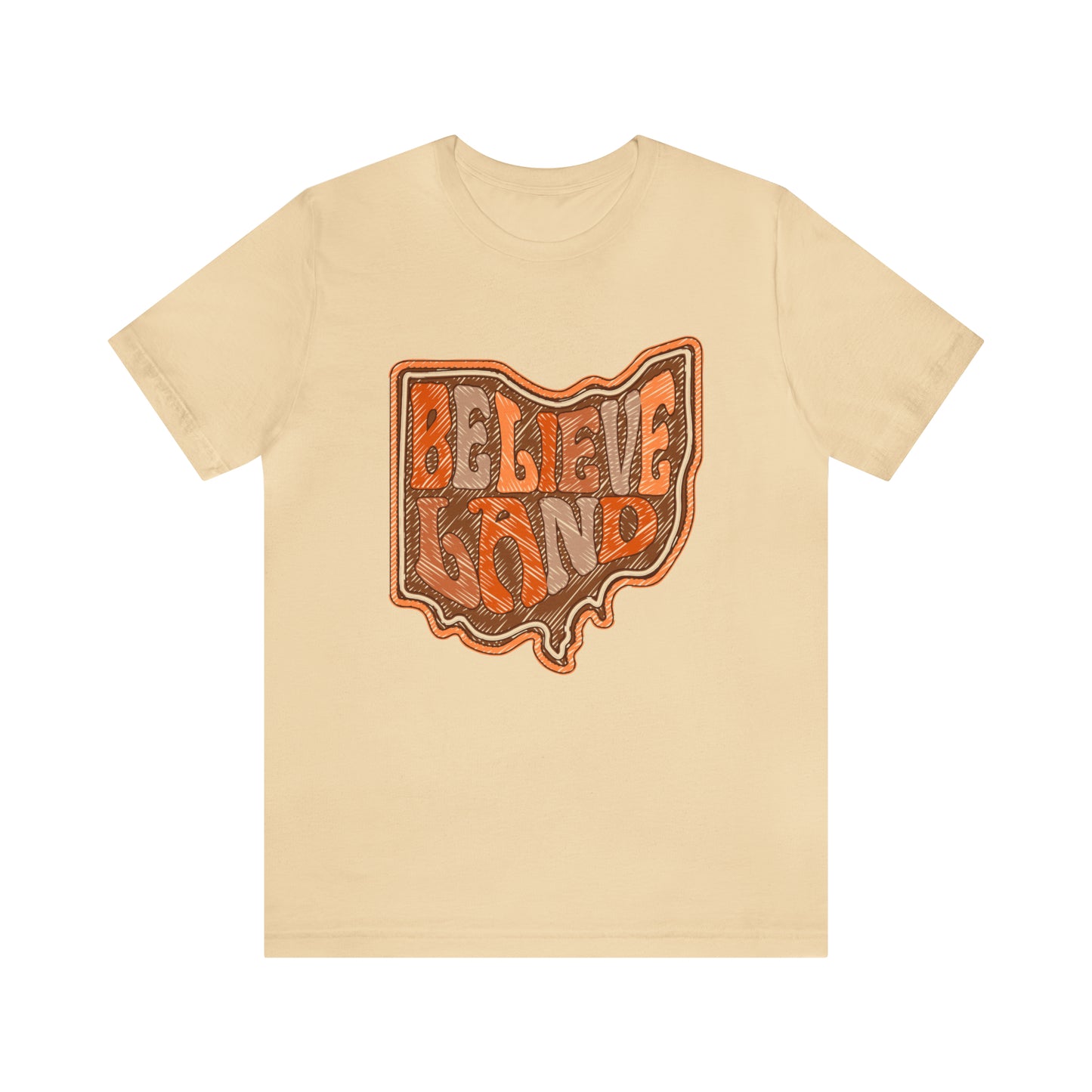  Cleveland Browns Short Sleeve T-Shirt - Browns Believeland NFL Football Tee - Men's Women's Oversized Tee - Design 6