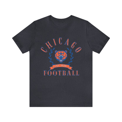 Vintage Chicago Bears Short Sleeve T-Shirt - Throwback NFL Football Men's & Women's Oversized Tee - Design 3