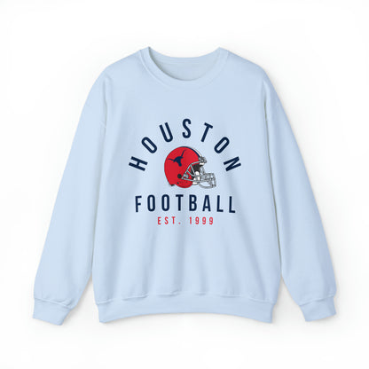 Vintage Houston Texans Crewneck - Vintage Style Football Sweatshirt - Men's Women's Unisex Apparel - Design 1