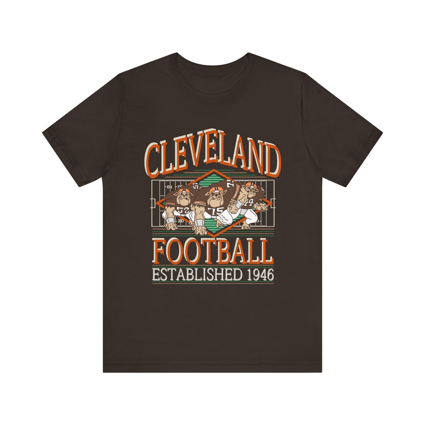 Cleveland Football Retro Mascot Tee