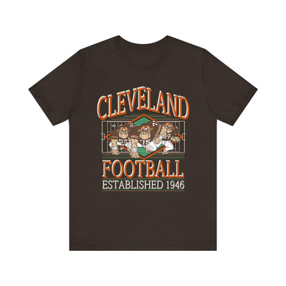 Cleveland Football Retro Mascot Tee