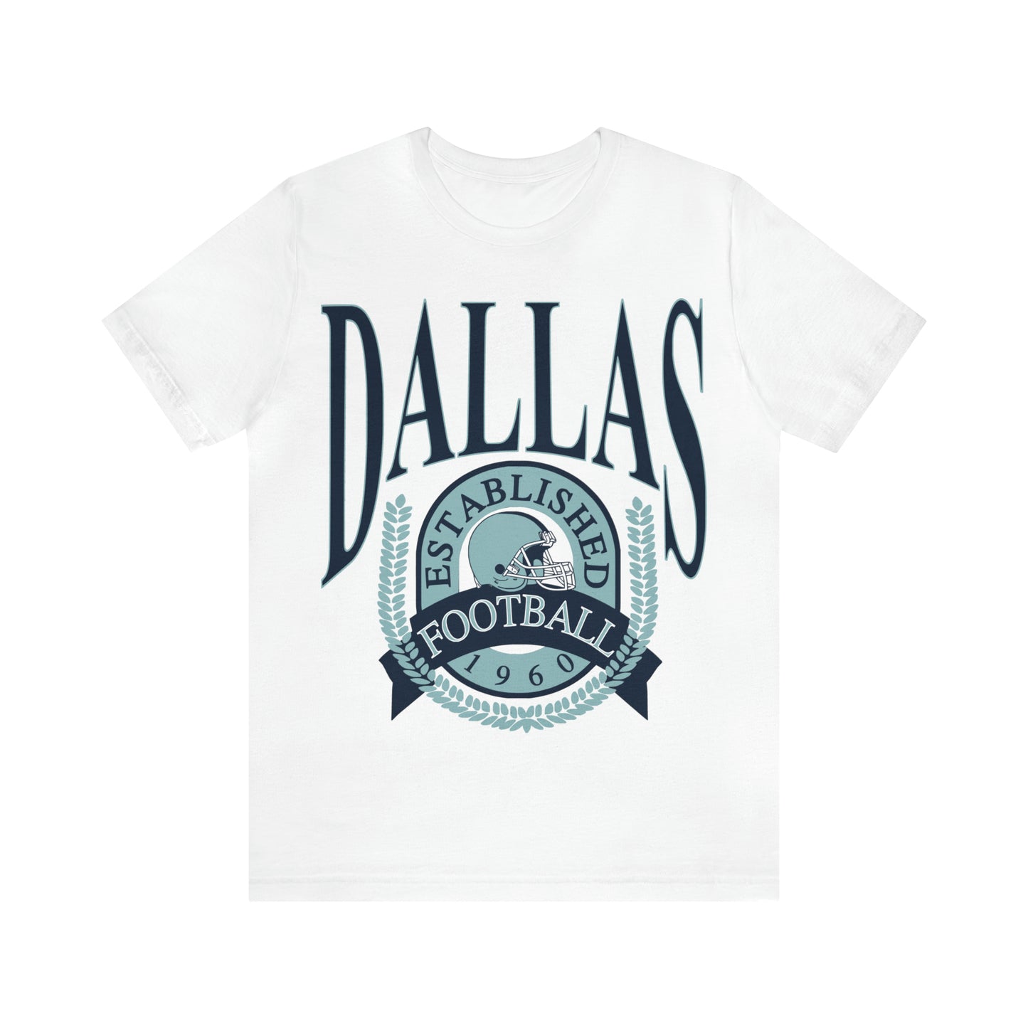 Throwback Dallas Cowboys Football Tee - Vintage Football T-Shirt - Short Sleeve Oversized Men's & Women's Unisex Apparel - Design 1