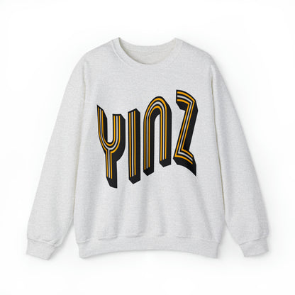 YINZ - Pittsburgh Steelers - Hippy Style Pennsylvania Football Crewneck Sweatshirt - Vintage Men's & Women's Apparel - Design 3