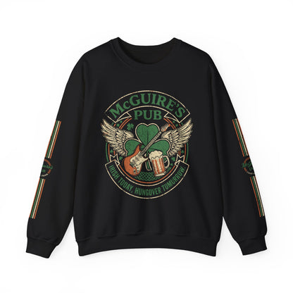 Rock N Roll McGuire's Pub Logo Sweatshirt — Irish Pub St. Patrick's Day Crewneck