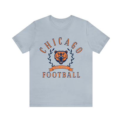 Vintage Chicago Bears Short Sleeve T-Shirt - Throwback NFL Football Men's & Women's Oversized Tee - Design 3