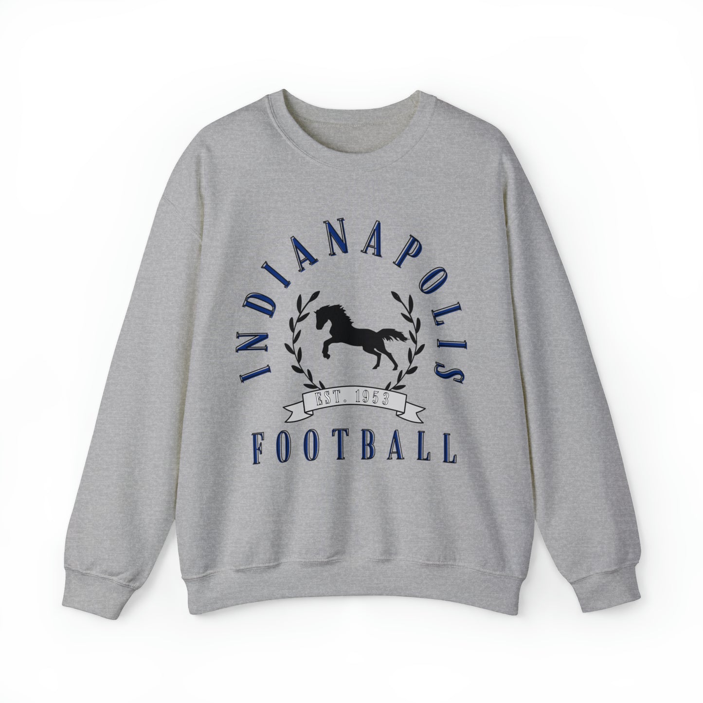 Vintage Indianapolis Colts Crewneck Sweatshirt - Retro Style Football Apparel - Men's & Women's Unisex Sizing