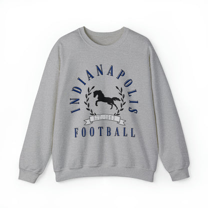 Vintage Indianapolis Colts Crewneck Sweatshirt - Retro Style Football Apparel - Men's & Women's Unisex Sizing