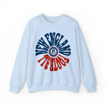 Retro New England Patriots Sweatshirt - Vintage Style Football Crewneck - Men's & Women's Football Apparel