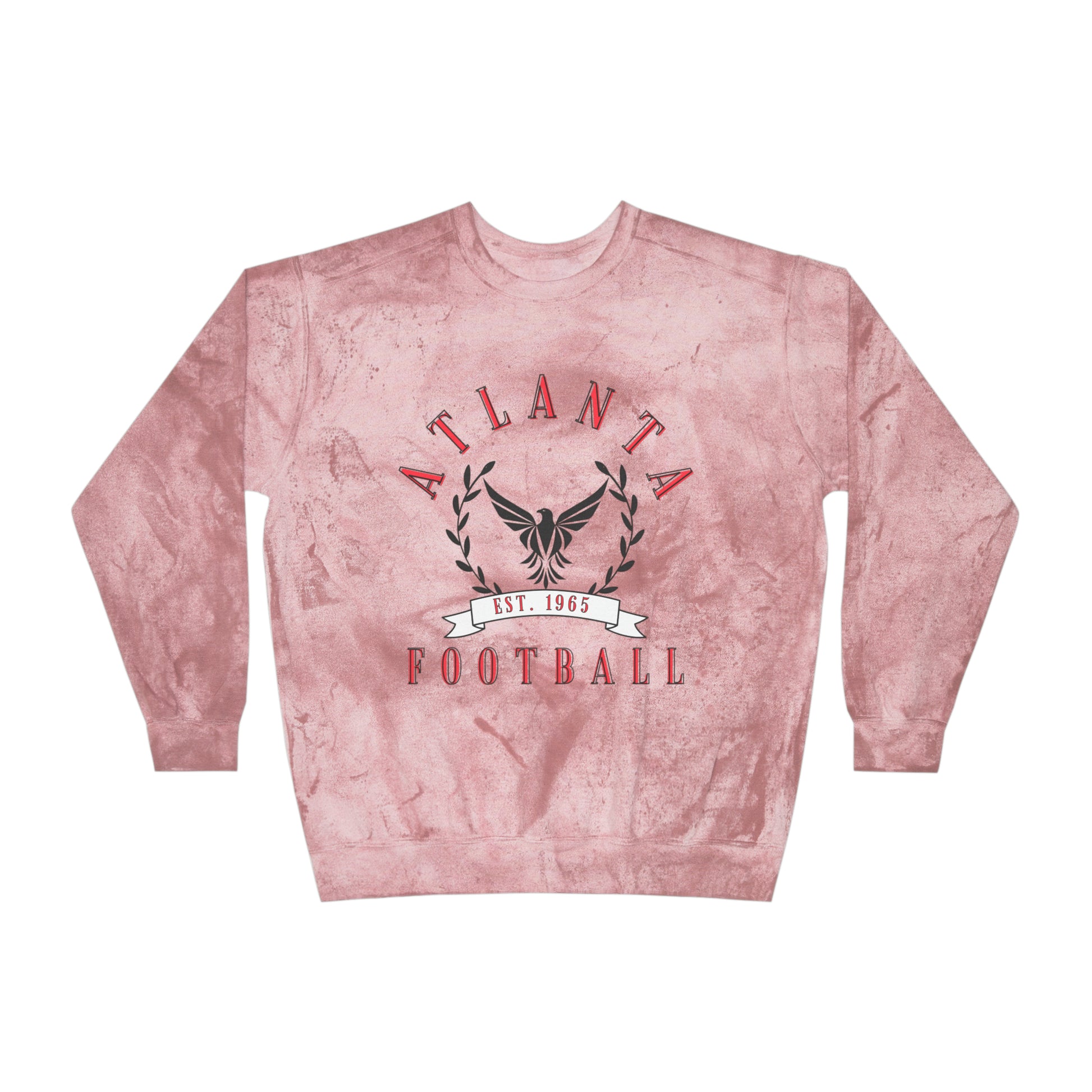 Tie Dye Comfort Colors Vintage Atlanta Falcons Crewneck - Retro Football Sweatshirt - Men's & Women's - Design 3