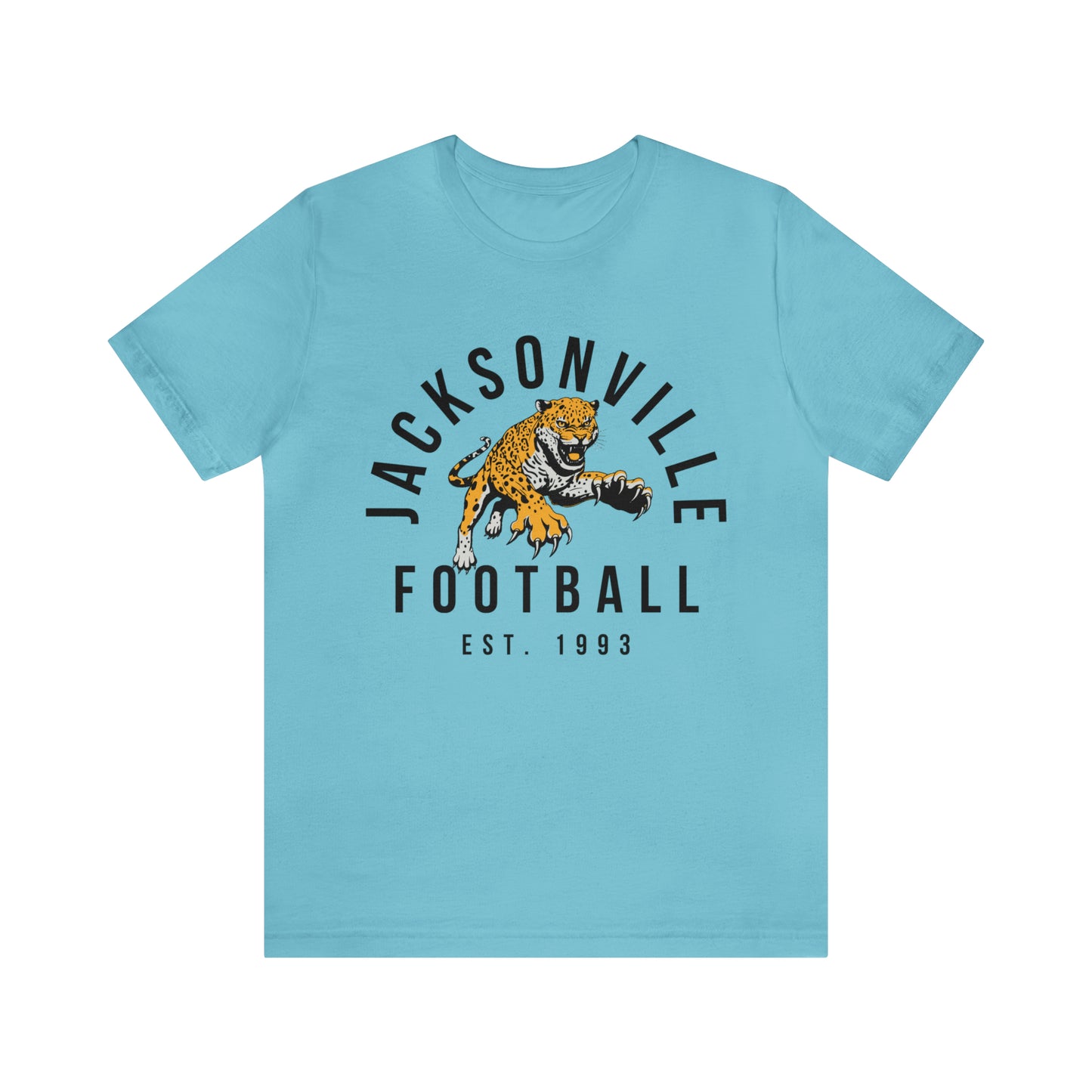 Vintage Jacksonville Jaguars T-Shirt - Retro NFL Football Short Sleeve Tee - Oversized Men's & Women's T-Shirt - Design 3