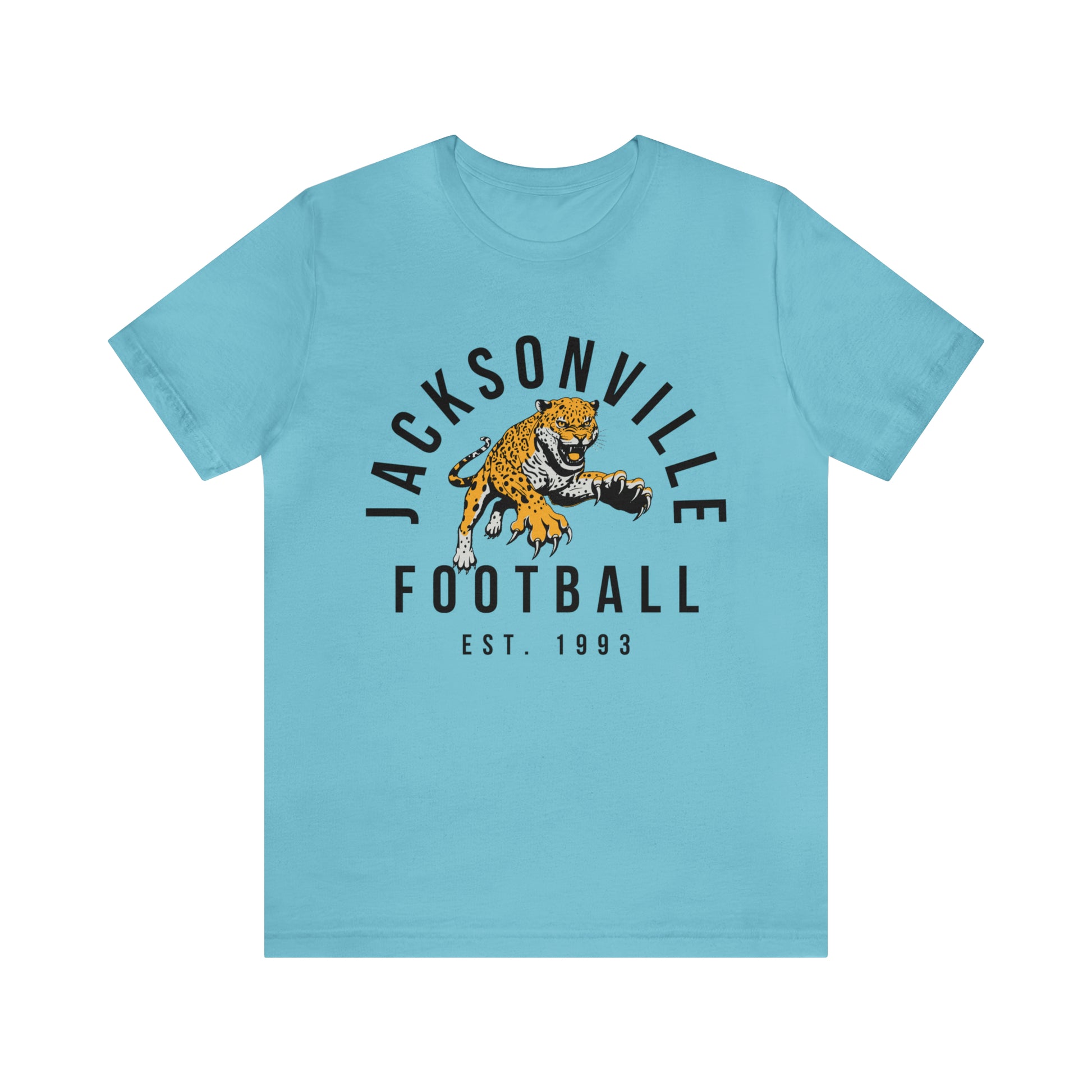 Vintage Jacksonville Jaguars T-Shirt - Retro NFL Football Short Sleeve Tee - Oversized Men's & Women's T-Shirt - Design 3