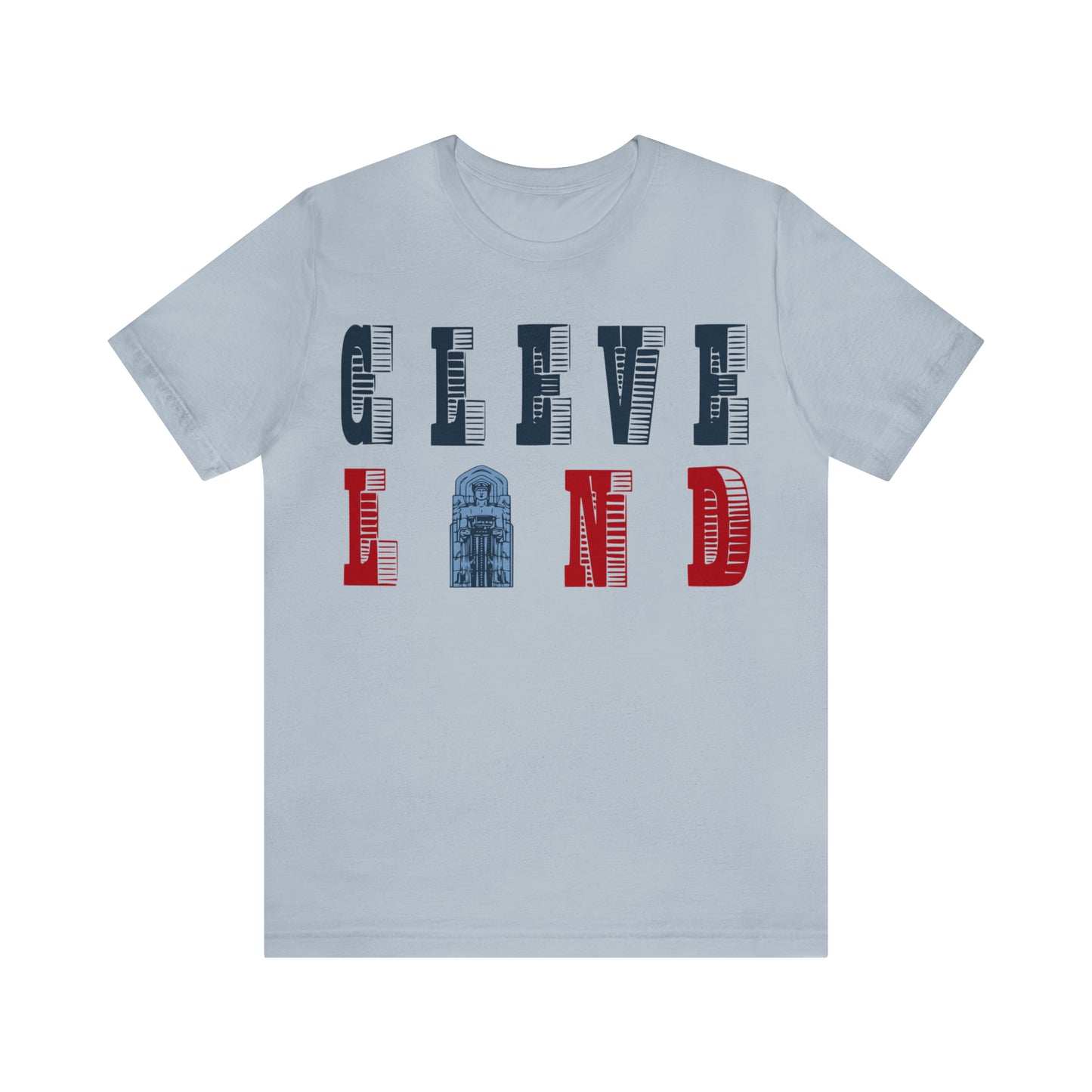 Vintage Cleveland Baseball Letters Tee Retro Short Sleeve Unisex T-Shirt