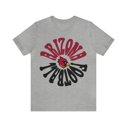 Hippy Retro Arizona Short Sleeve T-Shirt - Vintage Style Football Tee - Men's & Women's Retro Apparel - Design 2