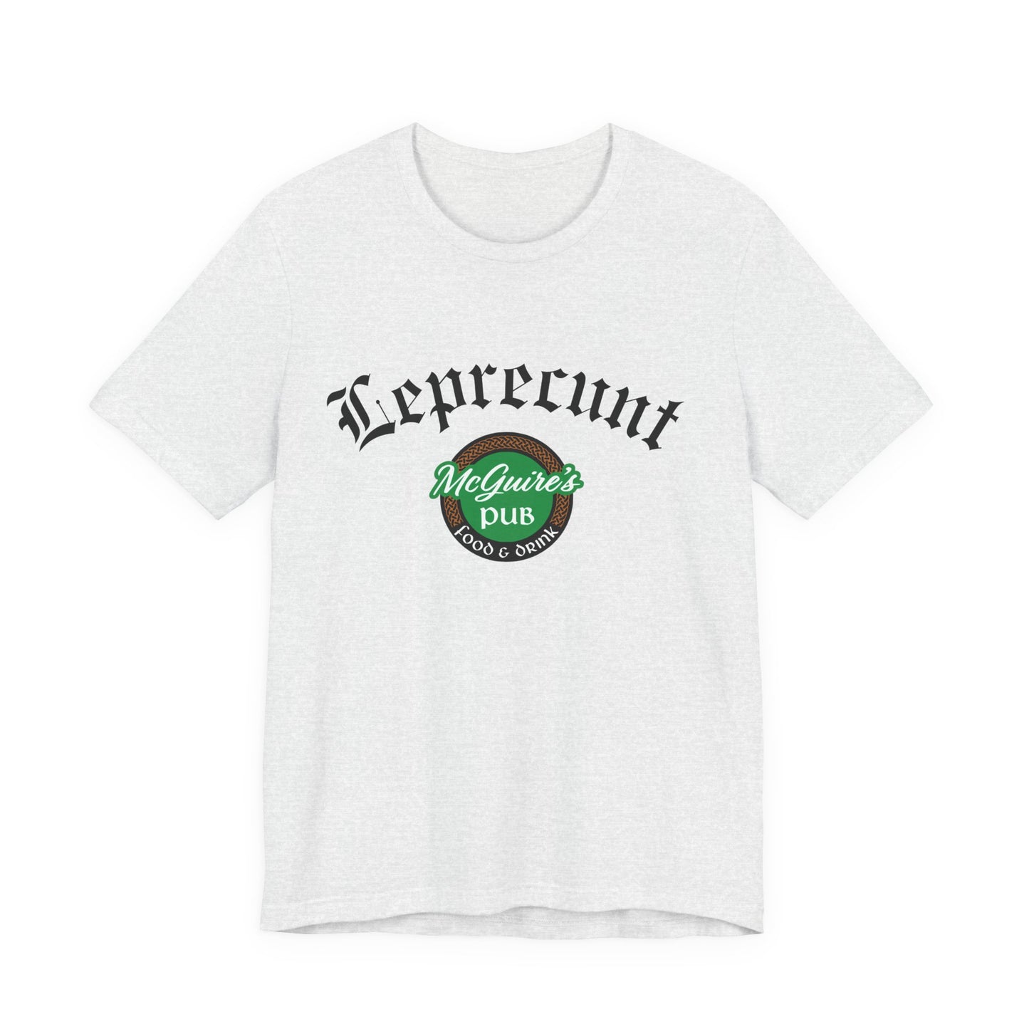 Men's Unisex McGuire's Vintage Shamrock T-Shirt - Leprecunt Logo