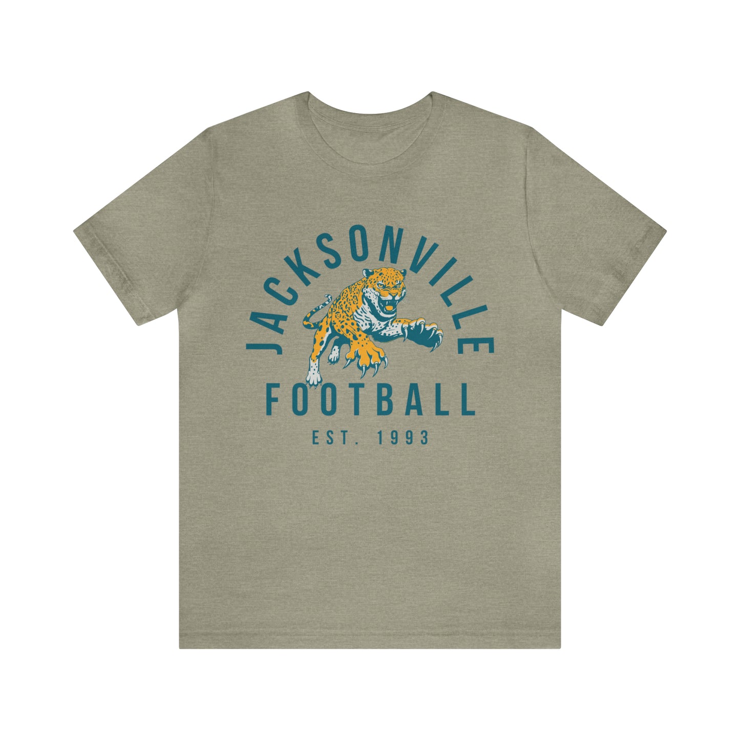 Vintage Jacksonville Jaguars T-Shirt - Retro NFL Football Short Sleeve Tee - Oversized Men's & Women's T-Shirt - Design 3