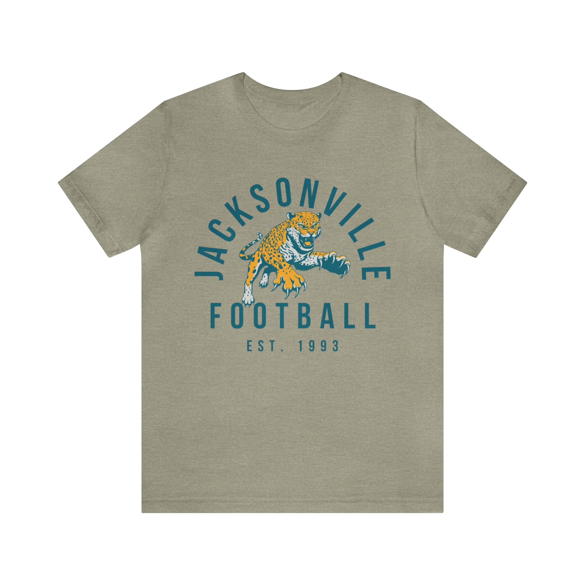 Vintage Jacksonville Jaguars T-Shirt - Retro NFL Football Short Sleeve Tee - Oversized Men's & Women's T-Shirt - Design 3