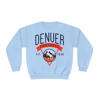 Vintage Denver Broncos Crewneck Sweatshirt - Hippy Colorado Football Apparel - Men's & Women's Unisex Sizing