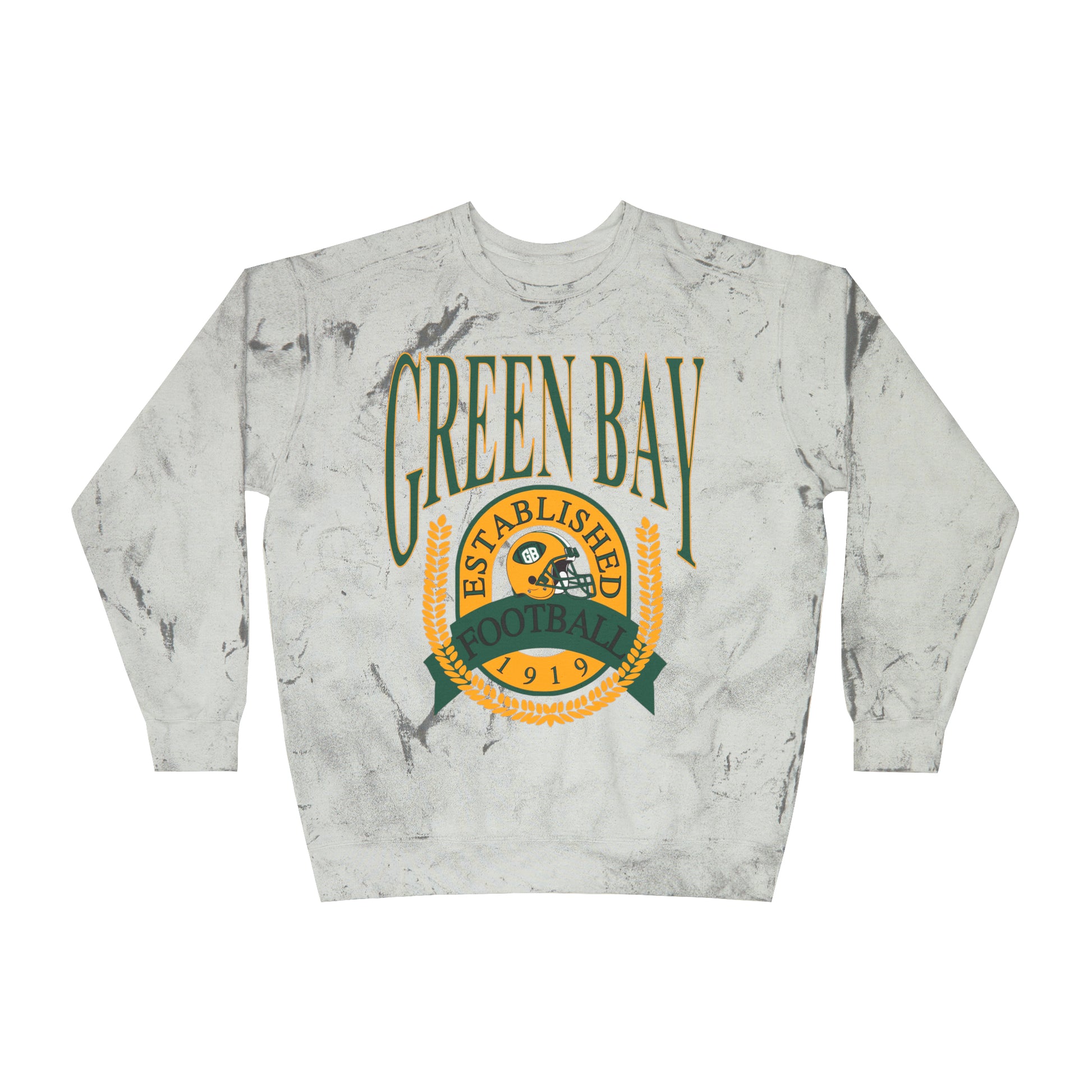 Comfort Colors Tie Dye Throwback Green Bay Packers Football