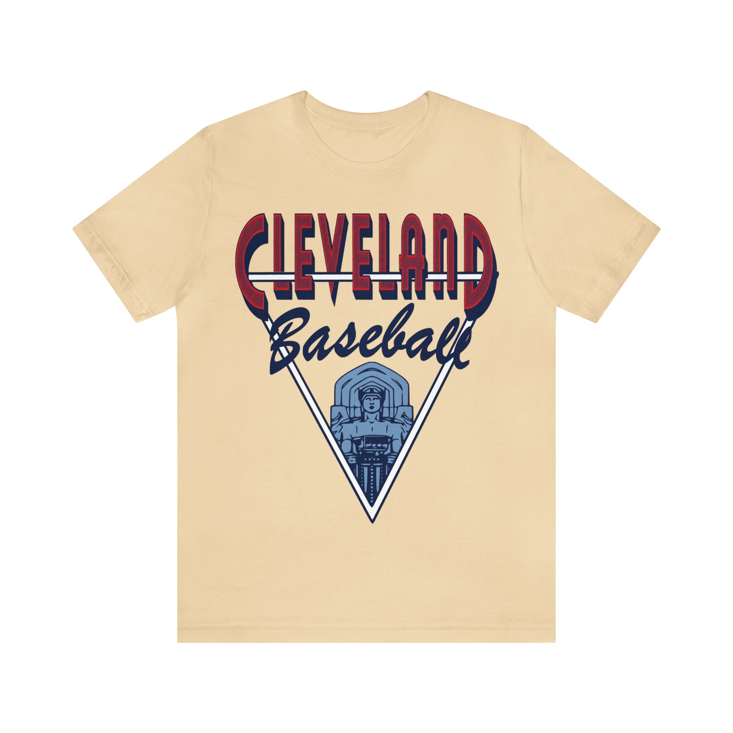 Vintage Cleveland Baseball Tee - CLE Short Sleeve T-Shirt - MLB Baseball Gear - Vintage Men's & Women's Apparel