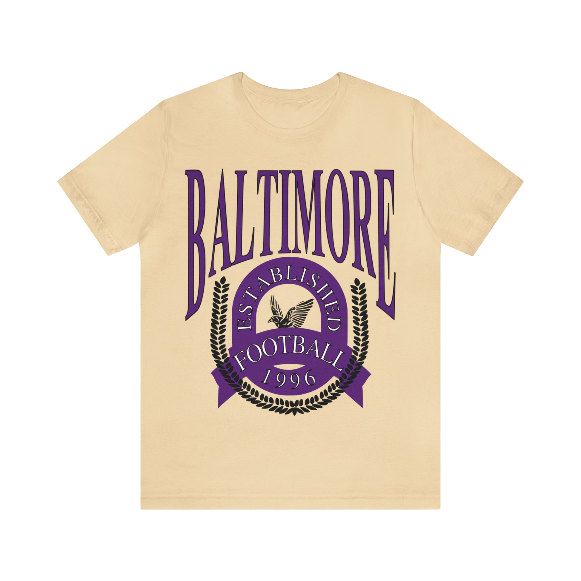 Baltimore Ravens T-Shirt Lamar Jackson, OBJ, Odell Beckham Jr, Men's, Women's, Lamar Jackson, Vintage, Retro, Short Sleeve, The Dallas Family, Etsy, The Dallas Family, Oversized, Cute, Affordable, Retro, Cheap, Soft, Tan Sand Beige Khaki
