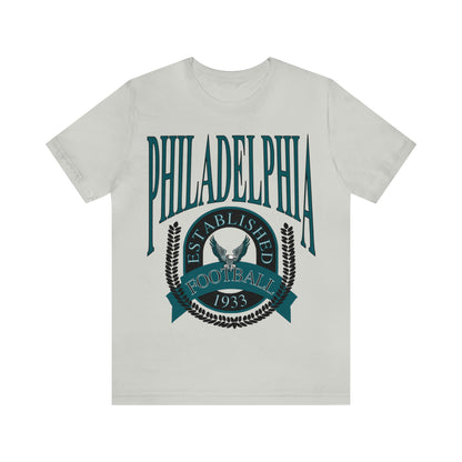 Throwback Vintage Philadelphia Eagles Tee - 90's Short Sleeve T-Shirt - NFL Football Men's & Women's Apparel - Design 1