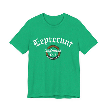 Men's Unisex McGuire's Vintage Shamrock T-Shirt - Leprecunt Logo