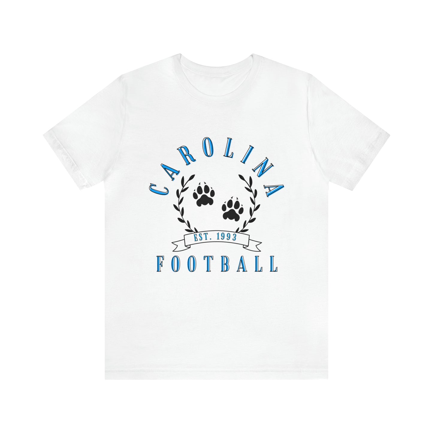 Vintage Carolina Panthers Short Sleeve T-Shirt - Retro NFL Apparel - Vintage Men's and Women's - Design 3