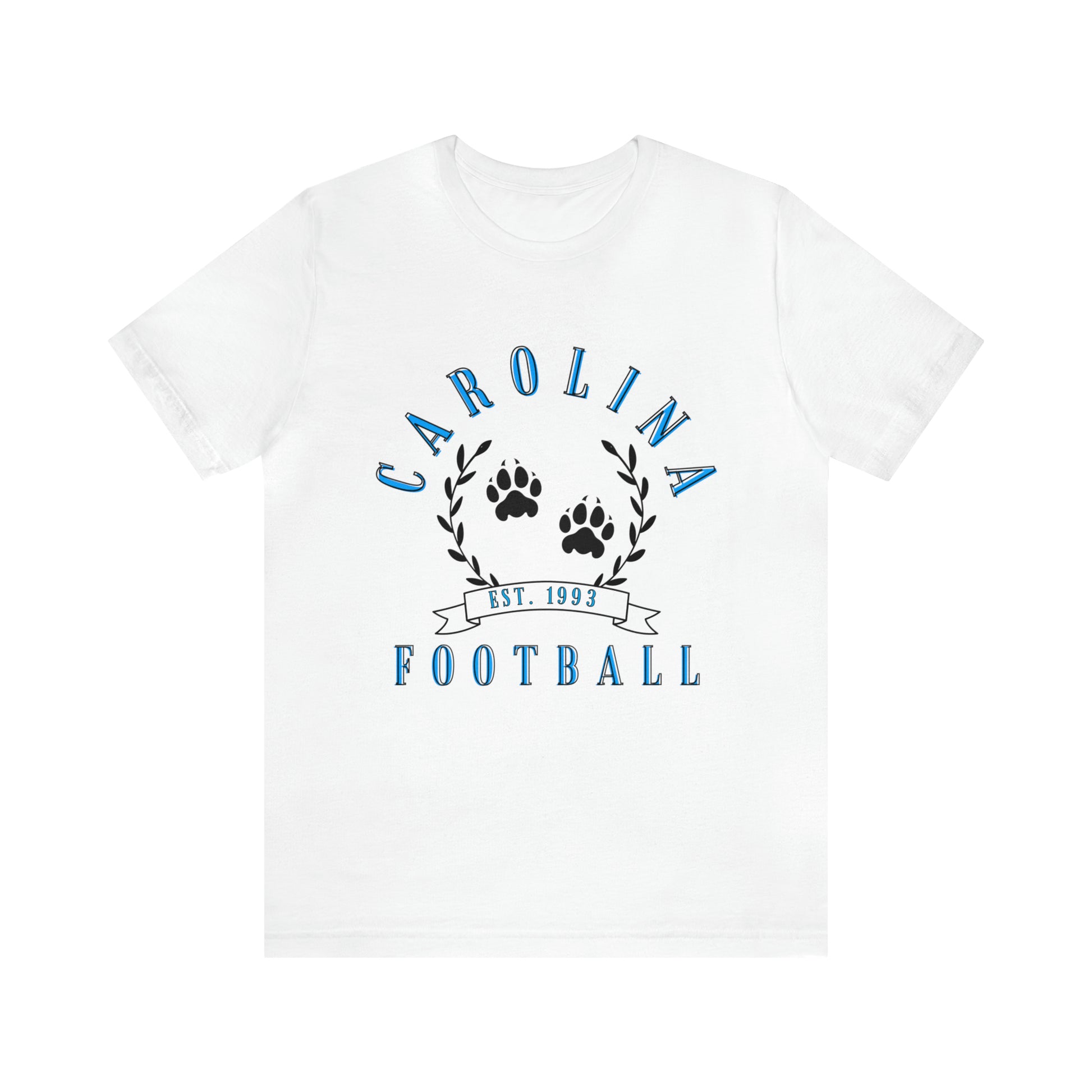 Vintage Carolina Panthers Short Sleeve T-Shirt - Retro NFL Apparel - Vintage Men's and Women's - Design 3