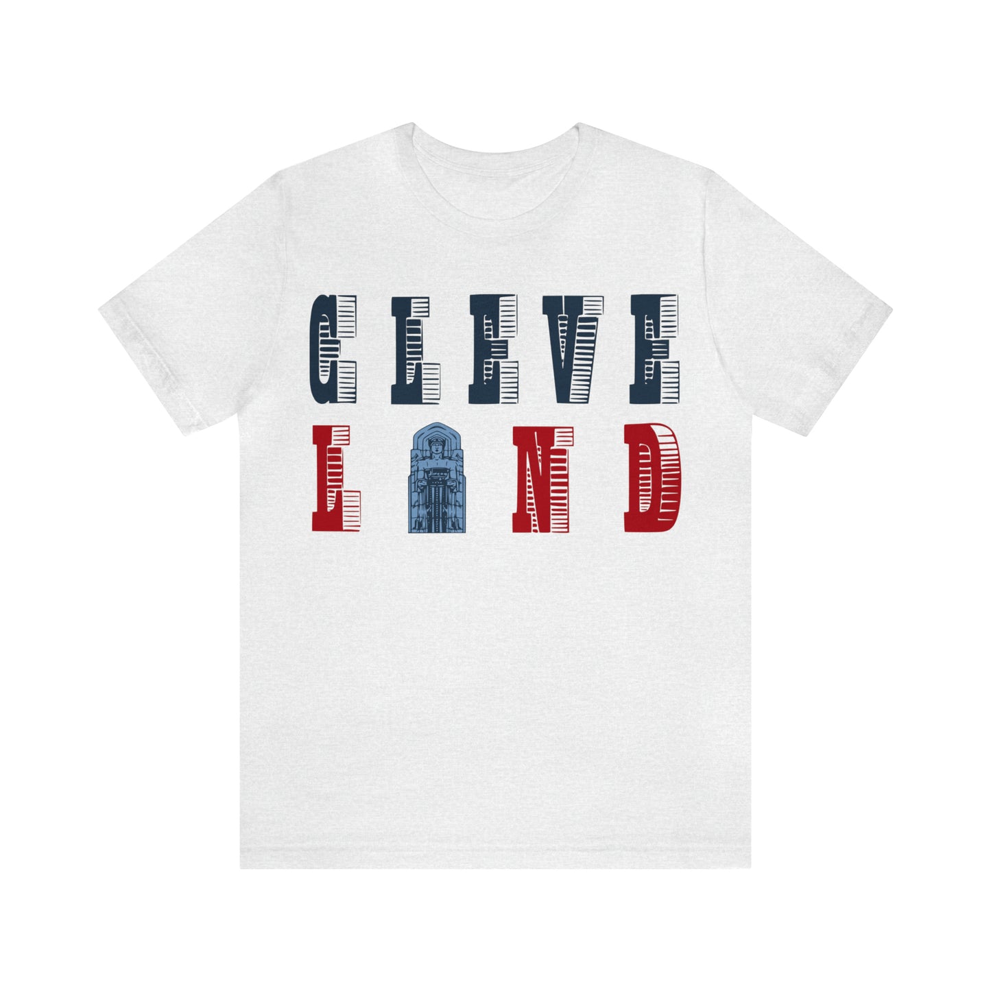 Vintage Cleveland Baseball Letters Tee Retro Short Sleeve Unisex T-Shirt