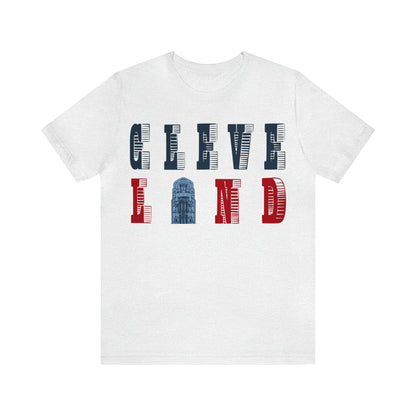 Vintage Cleveland Baseball Letters Tee Retro Short Sleeve Unisex T-Shirt