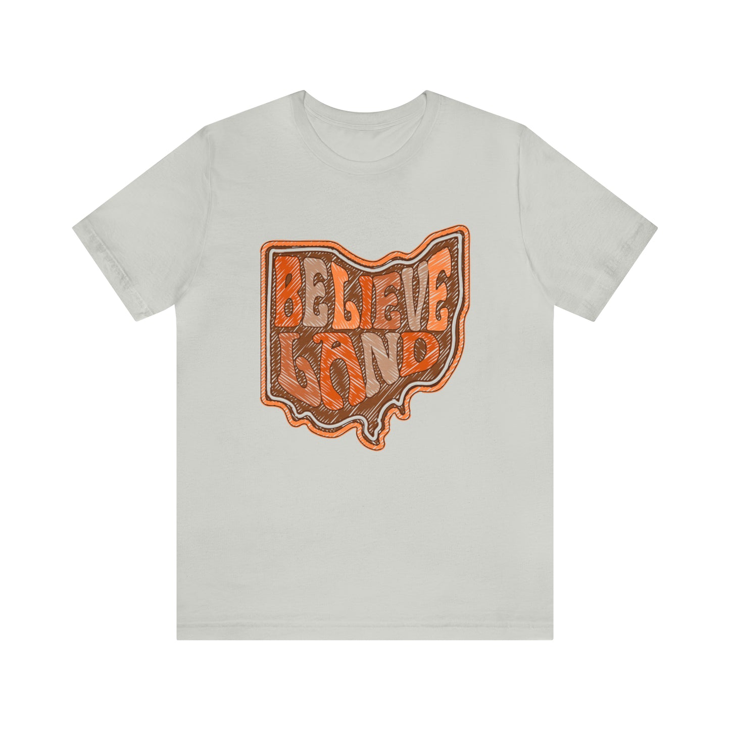  Cleveland Browns Short Sleeve T-Shirt - Browns Believeland NFL Football Tee - Men's Women's Oversized Tee - Design 6