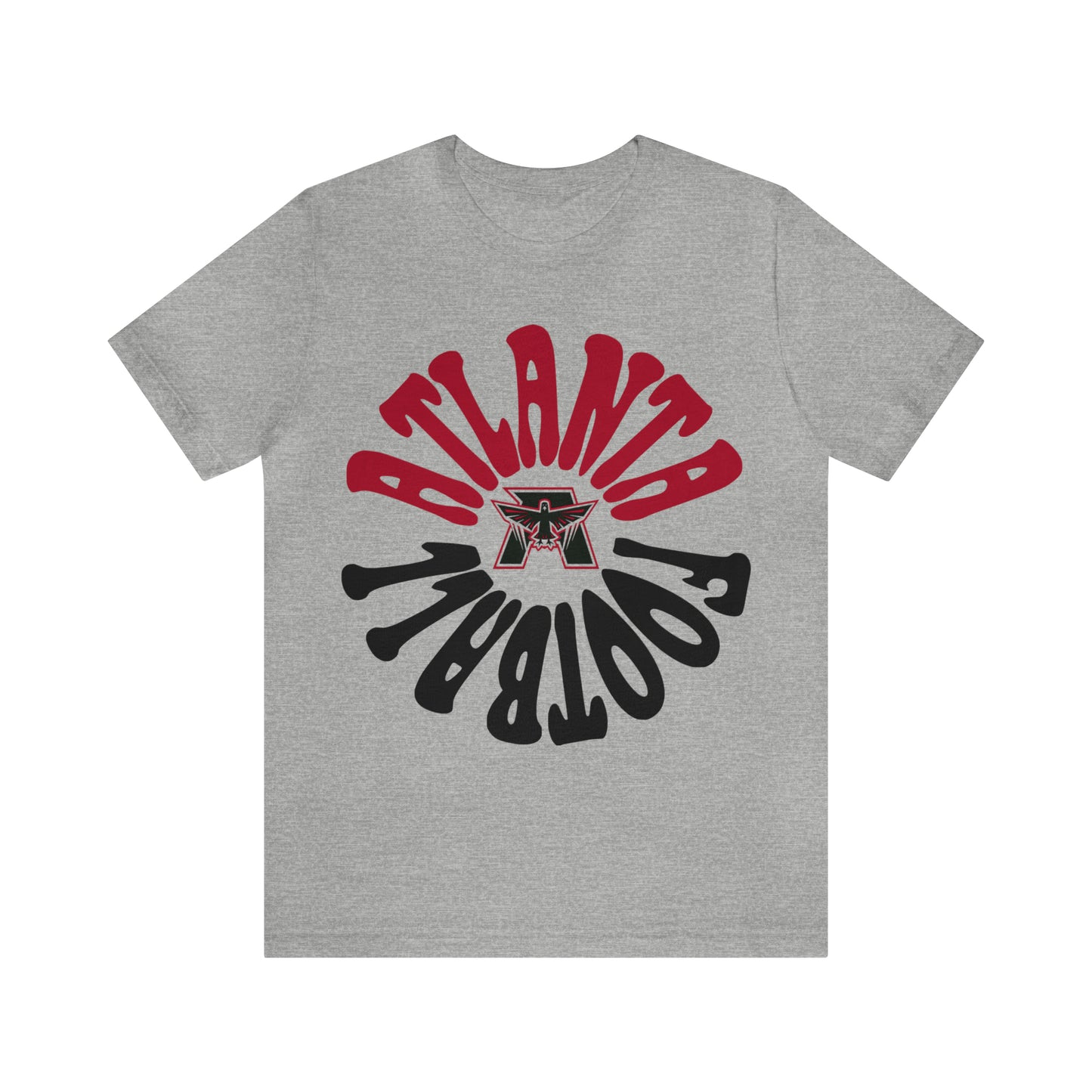 Hippy Retro Atlanta Falcons Short Sleeve T-Shirt - Vintage Unisex Football Tee - Men's & Women's - Design 2