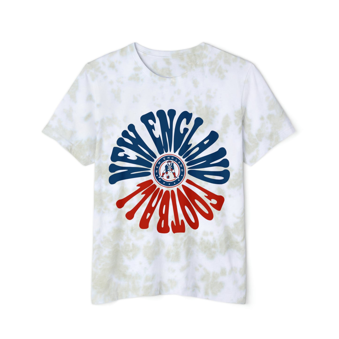 Tie Dye Retro New England Patriots Sweatshirt - Vintage Style Football Crewneck - Men's & Women's Football Apparel