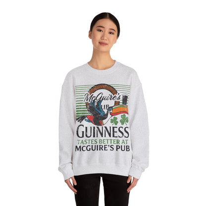 Guinness McGuire's Pub Sweatshirt — Irish Pub St. Patrick's Day Crewneck