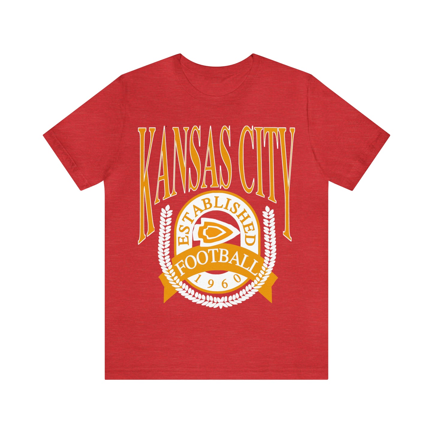 Vintage Kansas City Chiefs T-Shirt - NFL Football Short Sleeve Oversized Tee - Chiefs Travis Kelce Game Apparel - Design 1