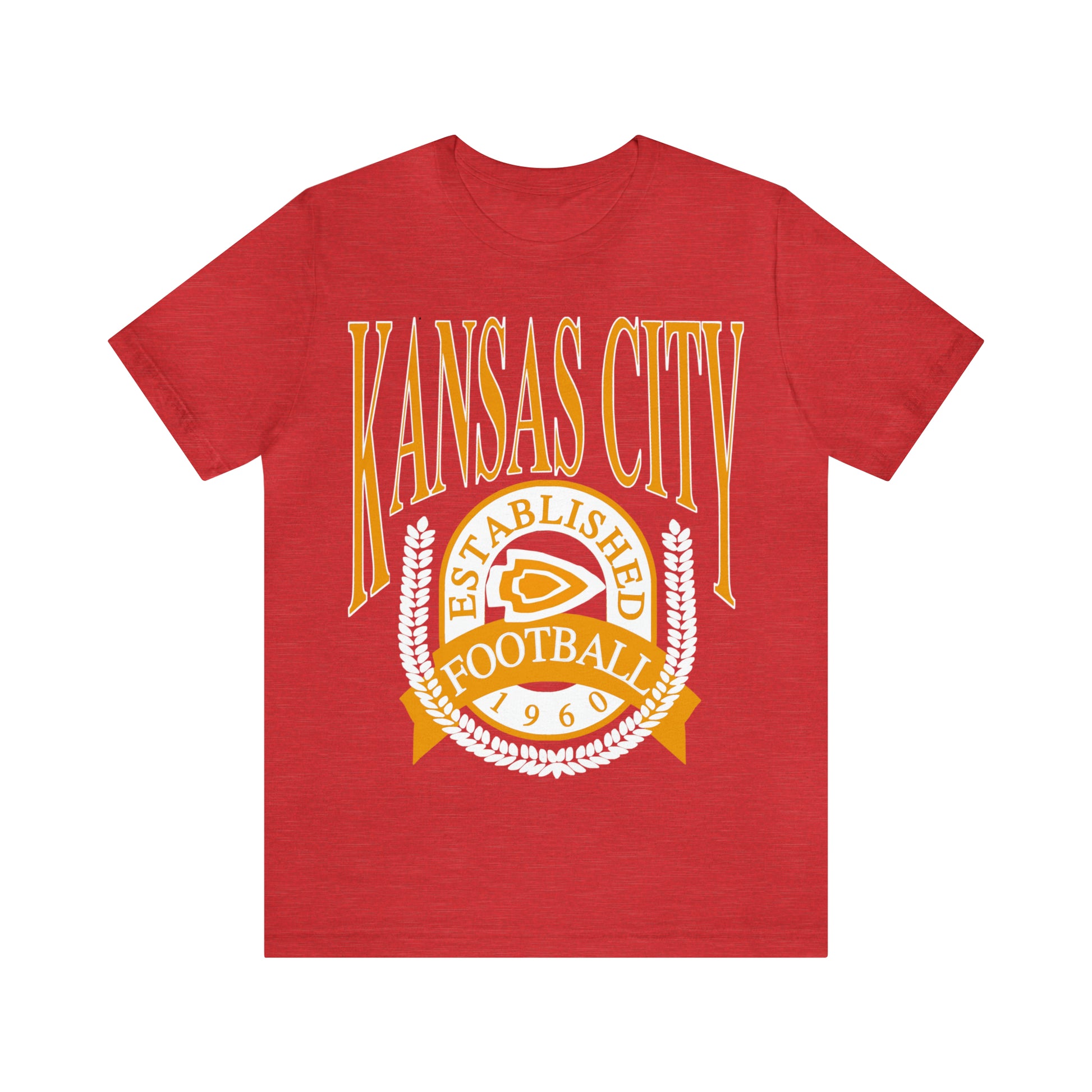 Vintage Kansas City Chiefs T-Shirt - NFL Football Short Sleeve Oversized Tee - Chiefs Travis Kelce Game Apparel - Design 1