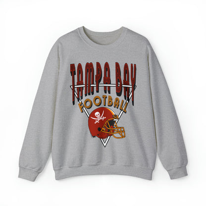 Vintage Tampa Bay Buccaneers Crewneck - Retro Men's & Women's Oversized Football Sweatshirt - Design 1