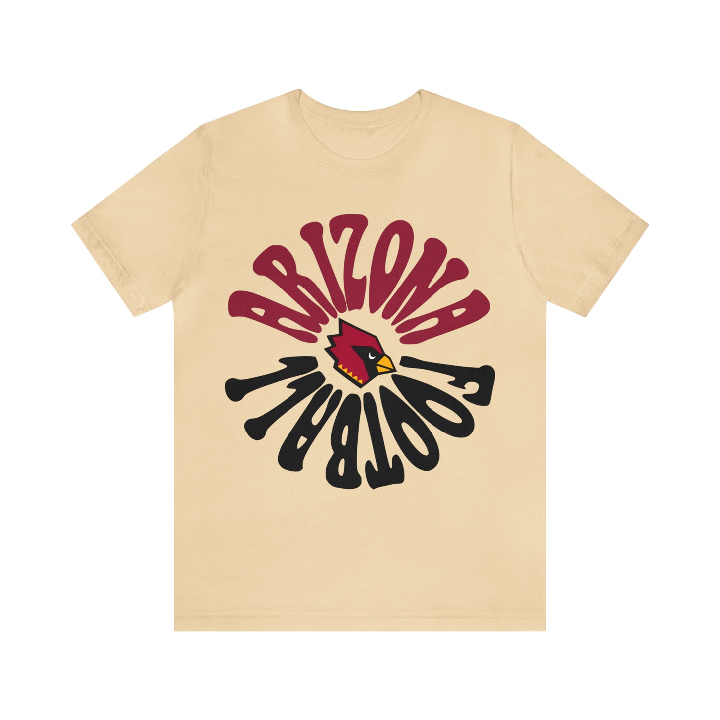 Hippy Retro Arizona Short Sleeve T-Shirt - Vintage Style Football Tee - Men's & Women's Retro Apparel - Design 2
