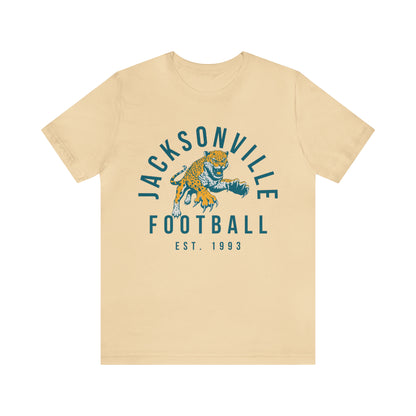 Vintage Jacksonville Jaguars T-Shirt - Retro NFL Football Short Sleeve Tee - Oversized Men's & Women's T-Shirt - Design 3