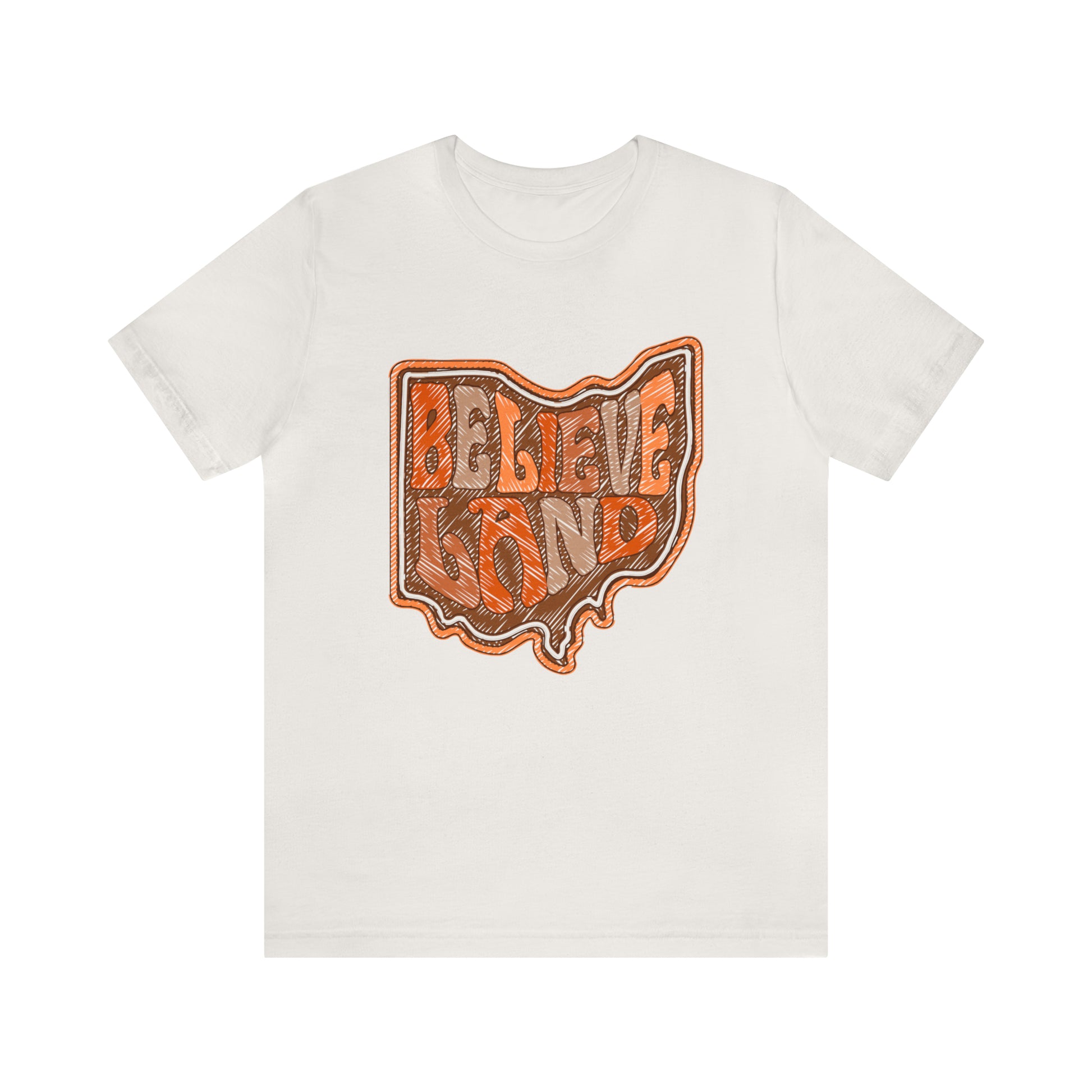  Cleveland Browns Short Sleeve T-Shirt - Browns Believeland NFL Football Tee - Men's Women's Oversized Tee - Design 6