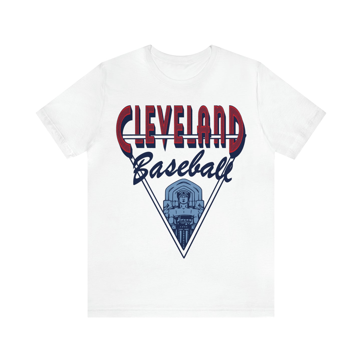 Vintage Cleveland Baseball Tee - CLE Short Sleeve T-Shirt - MLB Baseball Gear - Vintage Men's & Women's Apparel