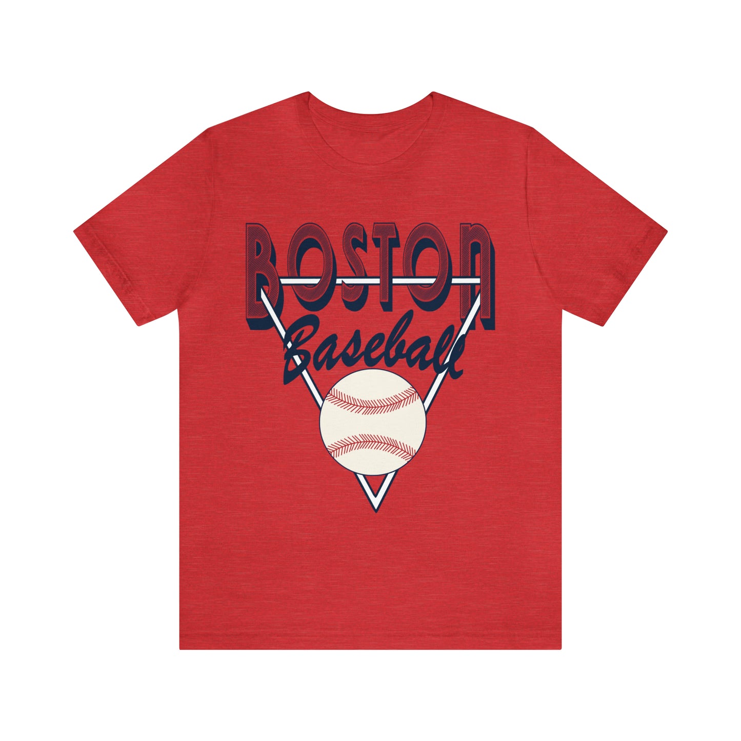 Retro Boston Baseball Tee - Vintage Style Short Sleeve T-Shirt - MLB Baseball Gear - Vintage Men's & Women's Apparel