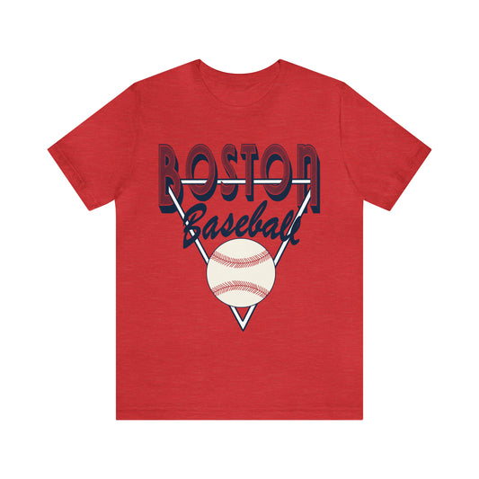 Retro Boston Baseball Tee - Vintage Style Short Sleeve T-Shirt - MLB Baseball Gear - Vintage Men's & Women's Apparel