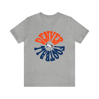 Retro Denver Broncos Tee - Vintage Colorado Football Style Short Sleeve T-Shirt Apparel - Men's & Women's Unisex Sizing